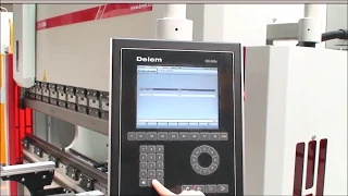 CNC press brake DENER Smart XL with Delem 56s bending demonstration