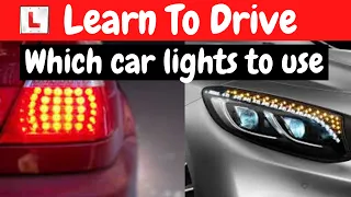 Which Car lights to use at night