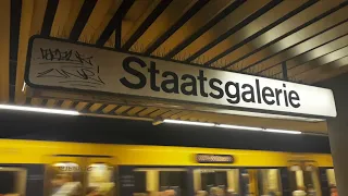 Die allerletzten Stadtbahnen an der alten Haltestelle Staatsgalerie ... | Stadtbahnen Stuttgart