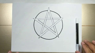 How to draw PENTAGRAM in 5 minutes