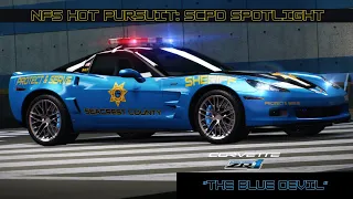 "The Blue Devil" SCPD Corvette ZR1 vs #nfshotpursuit