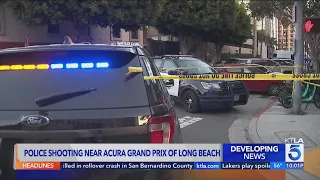 1 in custody after police shooting near Acura Grand Prix of Long Beach