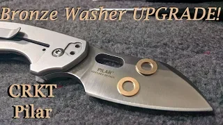 CRKT Pilar - Time to upgrade to bronze washers!