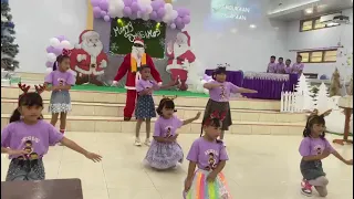 Dance Natal kelas kecil.Persekutuan Anak GKST Jemaat Gloria Bayondo 🥰