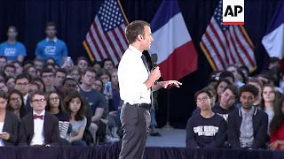 Macron Talks Climate Change, Syria with Students