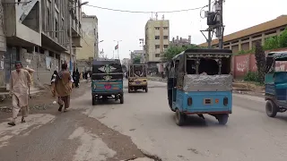 Rural Areas Lyari to Karachi's Maripur Road - Walking Tour, City Walking, Sightseeing, Pakistan 4K
