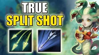 Insane Split Shot Attack Modifier [Drow Aghs Marksmanship + Split Shot] Dota 2 Ability Draft