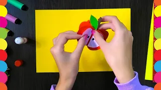 3d paper apple | Easy paper crafts