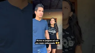 Nunca le hagas este juego a una mujer embarazada 😱😱😭😭 #humor #isandrep #shorts #parejas