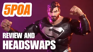 McFarlane Toys DC Multiverse Lois and Clark Solar Suit Superman - 5POA Figure Review and Head Swaps