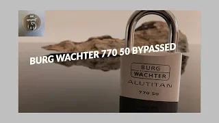 0011 - Burg Wachter 770 50 Padlock Bypassed Exploited #stocklocksunday