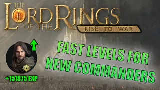 Lotr: Rise to War - Best EXP gain for low level commanders (#LOTRRiseToWar #FearlessPioneers)