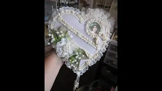 Beautiful Vintage Style Heart Plaque Tutorial - jennings644 - Teacher of All Crafts