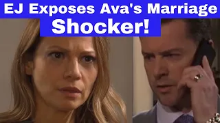 Days of Our Lives Spoilers: EJ Exposes Ava Marriage Shocker, Dr. Kayla's Devastating Advice to Chad