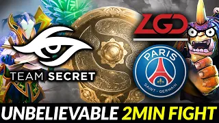 SECRET vs PSG.LGD TI10 - FREAKING UNBELIEVABLE ECHO SLAM Fight