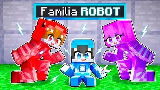 Adoptado por una FAMILIA de ROBOTS en Minecraft!