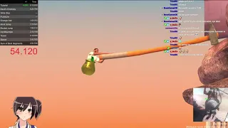 Getting Over It with a Big Hammer in 1:54