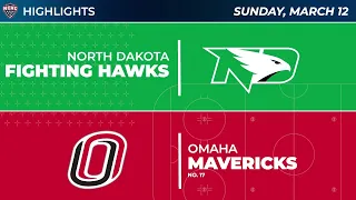 3/12/23 North Dakota at Omaha Highlights (Quarterfinals Game 3)