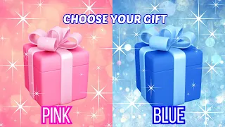 Choose your gift 😍💗💙 2 giftbox challenge #pickonekickone #wouldyourather Are you a lucky person?🤔