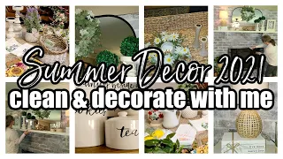 SUMMER DECOR 2021 / CLEAN & DECORATE WITH ME / HOME DECORATING IDEAS FOR SUMMER / HOME DECOR HAUL