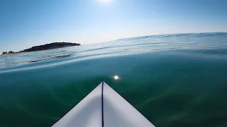 POV SURFING THE GLASSIEST WAVES EVER! (RAW)