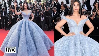 Princess-like Aishwarya at 70th Cannes red carpet