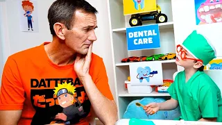Mateo Bateo like a dentist - kids story about caring of the teeth and other fun stories
