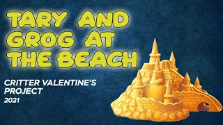Tary and Grog at the beach "Sandcastle rolls!" | Critical Role | Critter Valentine's Project 2021