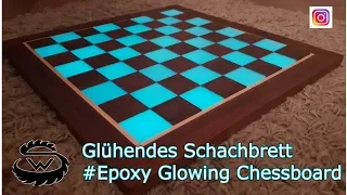 Epoxy Resin Chessboard // Leuchtendes Schachbrett DIY