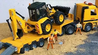 Best of RC Trucks with Low Loader Trailer! One hour of Truck videos!