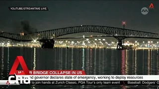 Bridge in Baltimore collapses after being struck by Singapore-flagged ship