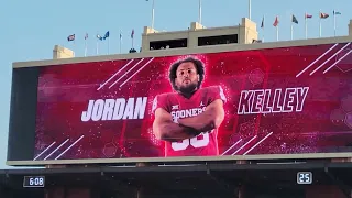 OU Sooners vs Kent State in game intro and starting lineup 9/10/22