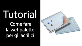 Tutorial - COME FARE LA WET PALETTE PER GLI ACRILICI (Tavolozza Bagnata)