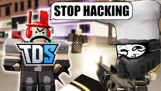 TROLLING THE OWNER OF TDS (rage quits) | ROBLOX