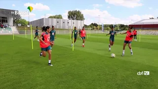 Seleção feminina fez hoje o último treino antes do jogo contra Itália