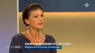 Sahra Wagenknecht am 6. Juni 2021 in der ARD-Sendung Anne Will
