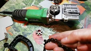 Насадка на болгарку, цепная пила CHAIN SAW. Краткий обзор, сборка и использование в работе.