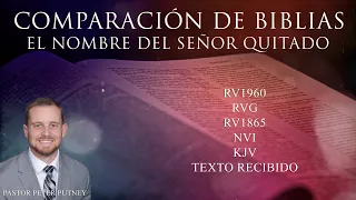 Comparación de Biblias - El nombre del Señor borrado