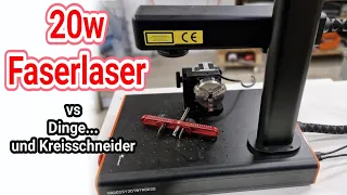 Braucht man einen 20w Faserlaser? EM Smart Basic 1 R im Test...und ein Kreisschneider...