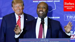 Trump Rips Haley And DeSantis At Campaign Rally Featuring Tim Scott In Concord, New Hampshire | Full