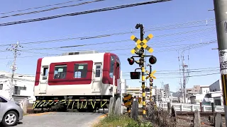 【踏切】 短すぎる近鉄電車【カンカンカンカン】 // Railroad Crossing and  Shortest Train