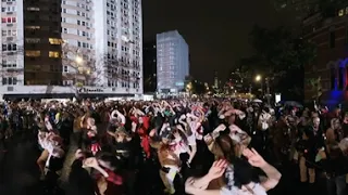 Thriller NYC 2022 Halloween Parade in full 360 view