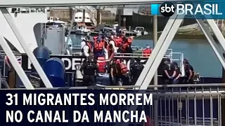 31 migrantes morrem afogados no Canal da Mancha | SBT Brasil (24/11/21)
