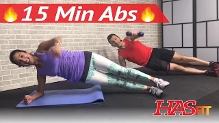 15 Minute Ab Workout - HIIT Abs Workout for Men & Women - 15 Min Abdominal Workout at Home