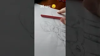 how to draw one punch man😑in 5 sec,10 sec, 1 min, 5 min,1 hours,#sketch #art #short #shorts