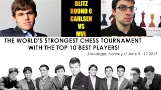 Magnus Carlsen vs Maxime Vachier-Lagrave - Altibox Norway Chess Blitz 2017. - Round 6