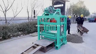 QT4-40 concrete cement block moulding machine hollow block making machine