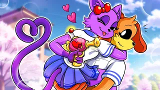 Catnap : Dogday, I love you! School Girl Catnap Uses Love Potion on Dogday| Poppy Playtime Animation