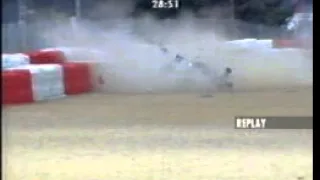 1999 Spa 4 Villeneuve crashes very hard  Qualifying