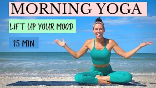 15 Min Morning Yoga Practice | Energizing Yoga Flow for Good Mood - Awaken Body with Easy Stretches